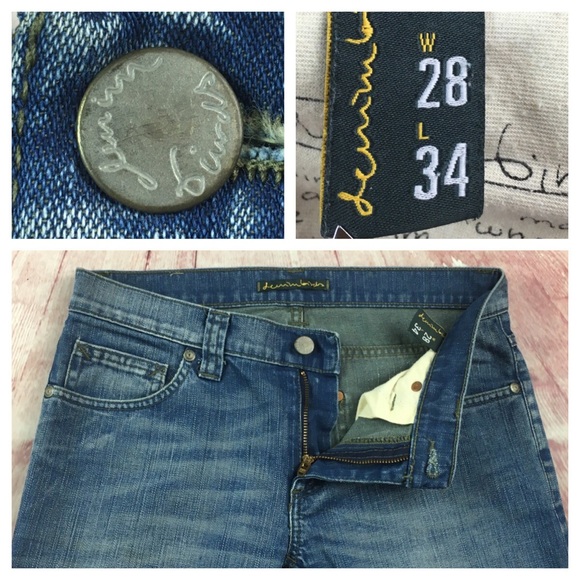 ☮️Denimbirds Tight Army Denim Jean size 28 - Picture 4 of 8